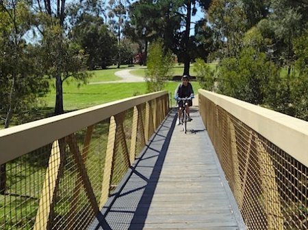 Bridge along the Merri Creek Trail in Coburg