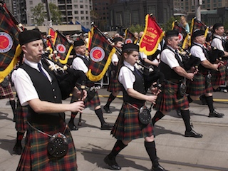 AFL Parade Melbourne - marching band