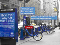 Melbourne Bike share station