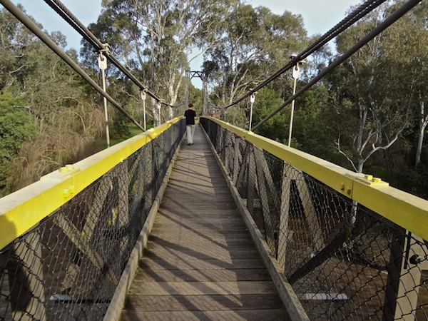 Suspension Bridge over the Yarra at Tempelstowe