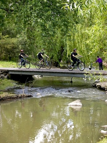 Merri Creek path cycling