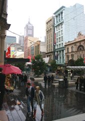 Bourke Street Mall Melbourne