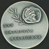 1956 summer olympics medal