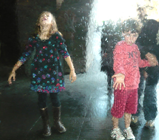 National Gallery Victoria - water wall entrance