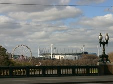 Princes Bridge with MCG in background, Melbourne