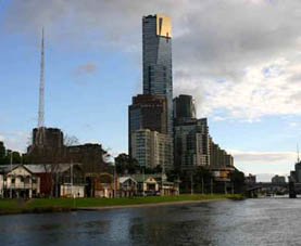 Melbourne Southbank and Yarra river